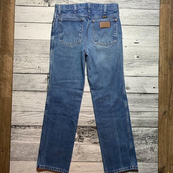 Wrangler Cowboy Cut Bootcut Blue Denim Jeans - Picture 1 of 11